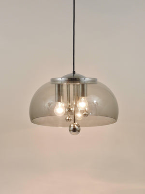 Doria Midcentury Space Age Globe Pendant Lamp, Germany, 1970s