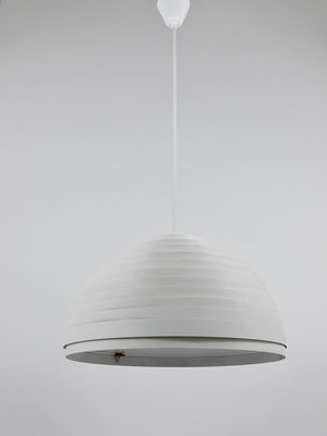 1960s Panton Style "Dynamic" Lamella Ring Pendant Moon Lamp by Vest, Austria