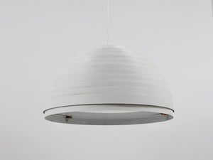 1960s Panton Style "Dynamic" Lamella Ring Pendant Moon Lamp by Vest, Austria