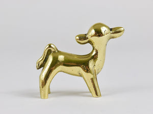 Walter Bosse Midcentury Baby Cow Brass Figurine, Herta Baller, Austria, 1950s