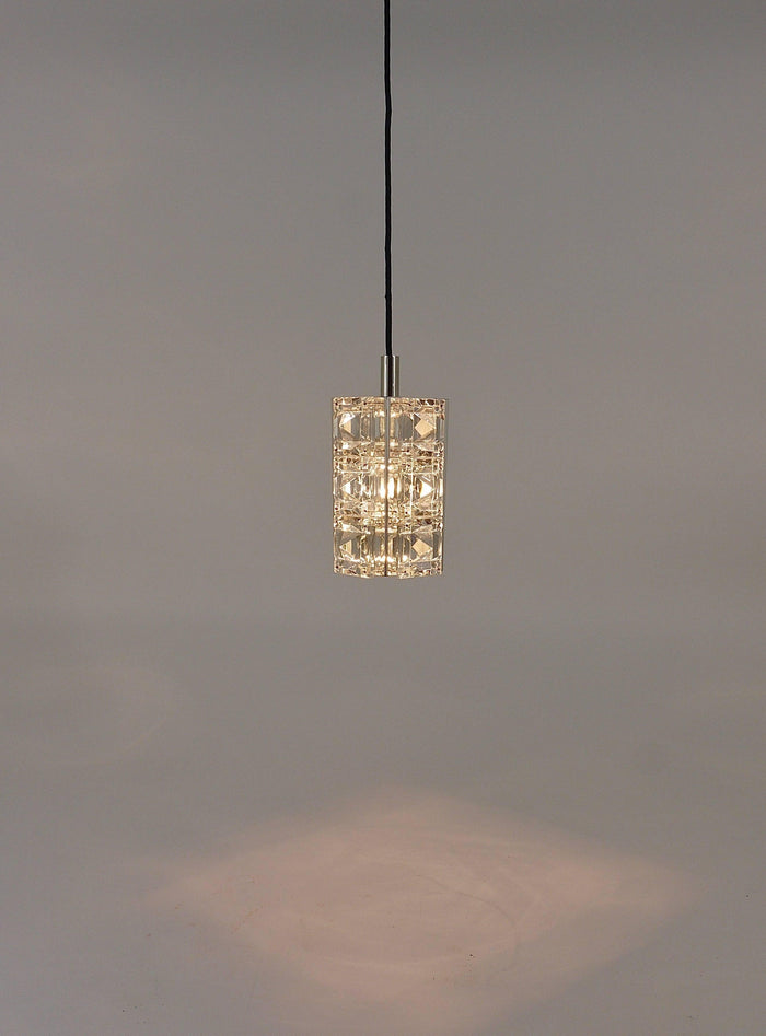 Bakalowits Vienna, Up to Three Faceted Crystal Pendant Lamps, Austria, 1960s