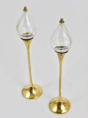 Due grandi candelieri a olio Mid-Century Freddie Andersen, Danimarca, anni 1970