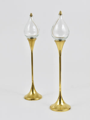 Due grandi candelieri a olio Mid-Century Freddie Andersen, Danimarca, anni 1970