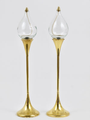Due grandi candelieri a olio Mid-Century Freddie Andersen, Danimarca, anni 1970