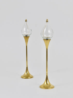 Due grandi candelieri a olio Mid-Century Freddie Andersen, Danimarca, anni 1970