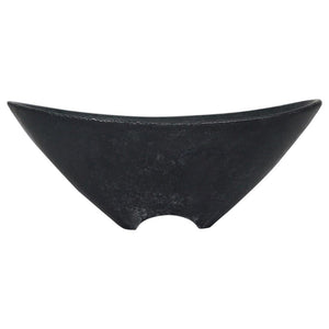 Cuenco o cenicero Carl Aubock Mid-Century de hierro fundido negro