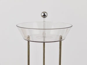 Rara lámpara de mesa Panthella de Verner Panton en cromo con