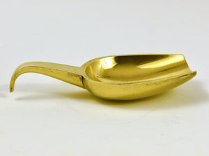 Carl Auböck Midcentury Scoop Bowl or Ashtray with Handle, Brass, Austria, 1950s
