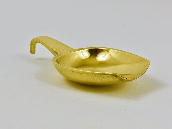 Carl Auböck Midcentury Scoop Bowl or Ashtray with Handle, Brass, Austria, 1950s