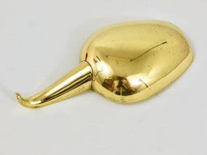 Carl Auböck Midcentury Scoop Bowl or Ashtray with Handle, Brass, Austria, 1950s