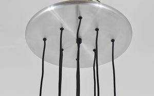 Imponente lampadario a cascata Doria a forma di clessidra, Space Age, Germania, anni 1960