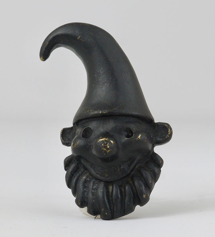 Walter Bosse Dwarf Brass Cork Screw Bottle Opener, Herta Baller, Austria, 1950s