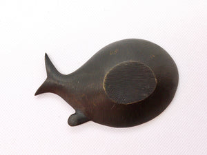 Walter Bosse Fish Midcentury Brass Bowl or Ashtray, Herta Baller, 1950s