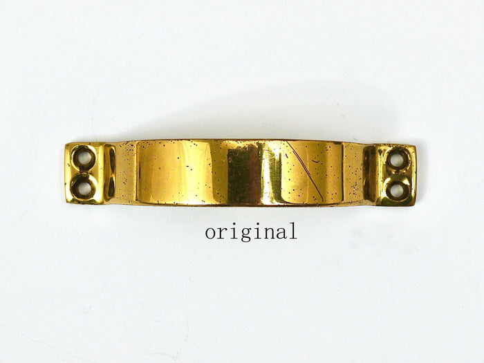 Up to 50 Midcentury Brass Handles for Doors, Drawers, Dressers, Austria, 1950s