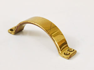 Up to 50 Midcentury Brass Handles for Doors, Drawers, Dressers, Austria, 1950s
