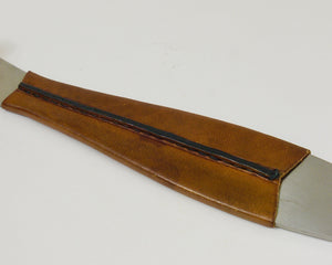 Carl Auböck Neptune Fish Bottle Opener, Leather & Steel by Amboss Austria, 1950s