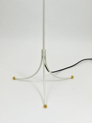 Lampadaire tripode blanc en laiton Josef Frank x J.T. Kalmar (Haus & Garten) #2057