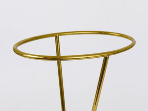 Carl Auböck Mid-Century Brass and Cast Iron Umbrella Stand, Austria, 1950s