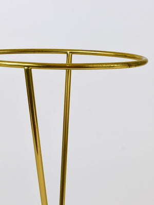 Carl Auböck Mid-Century Brass and Cast Iron Umbrella Stand, Austria, 1950s