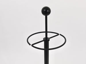 Black Post Modern Castiglioni Memphis Style Umbrella Stand, Italy, 1980s