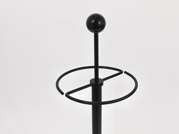 Black Post Modern Castiglioni Memphis Style Umbrella Stand, Italy, 1980s