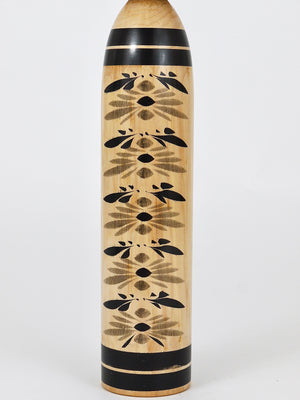 Dekorative Togatta-Kokeshi-Puppenskulptur aus Nordjapan, handbemalt