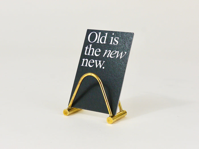 Carl Auböck Up to Three Midcentury Polished Brass Card Holder, Austria, 1950s