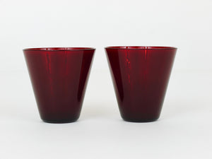 Quatre verres à boire Kartio Mid-Century de Kaj Franck par Nuutajarvi Nottsjo Finland
