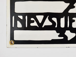 Rare enseigne publicitaire émaillée bombée Wiener Werkstaette Vienna Art nouveau