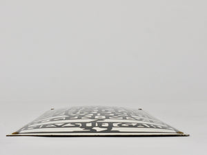 Rare enseigne publicitaire émaillée bombée Wiener Werkstaette Vienna Art nouveau