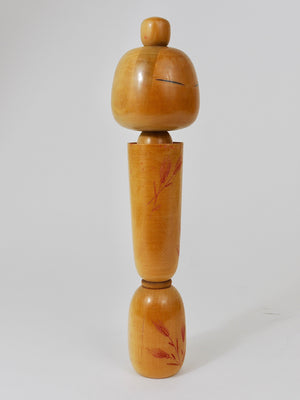 Dekorative Sadao Kishi Kokeshi-Puppenskulptur aus Japan, handbemalt