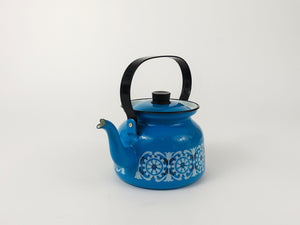 Kaj Franck Mid-Century Emaille-Teekessel, Finel Arabia, Finnland