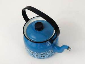 Kaj Franck Mid-Century Emaille-Teekessel, Finel Arabia, Finnland