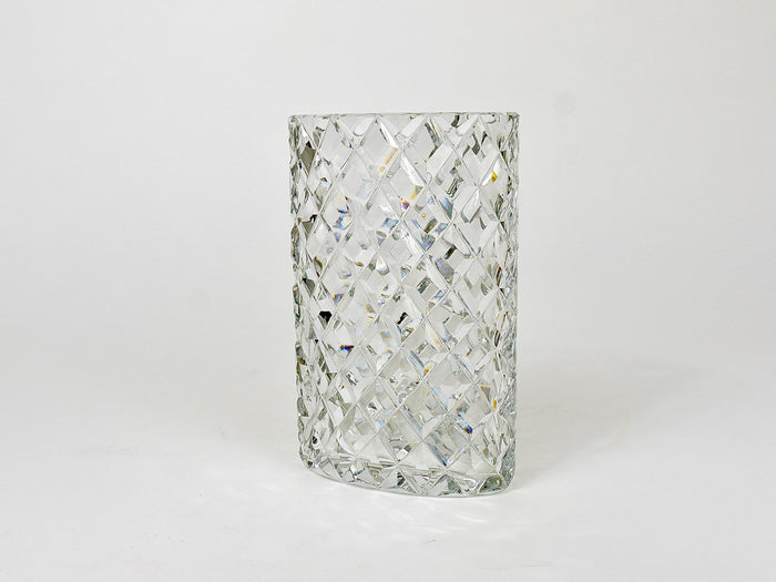 Sparkling Facetted Crystal Glass Vase by Claus Josef Riedel, Austria, 1970s