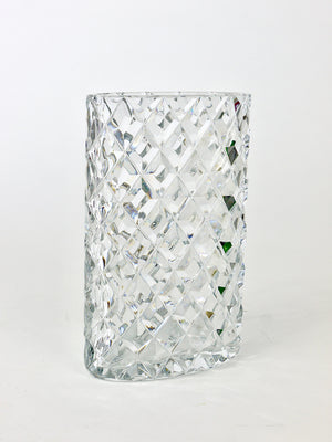 Vase en cristal à facettes étincelant par Claus Josef Riedel, Autriche, années 1970