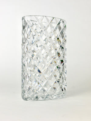 Vase en cristal à facettes étincelant par Claus Josef Riedel, Autriche, années 1970