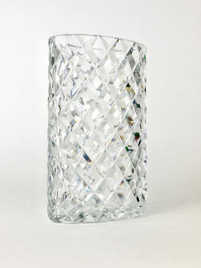 Sparkling Facetted Crystal Glass Vase by Claus Josef Riedel, Austria, 1970s
