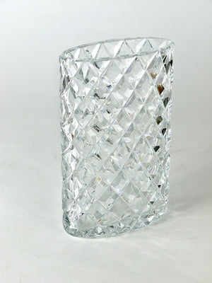 Vase en cristal à facettes étincelant par Claus Josef Riedel, Autriche, années 1970