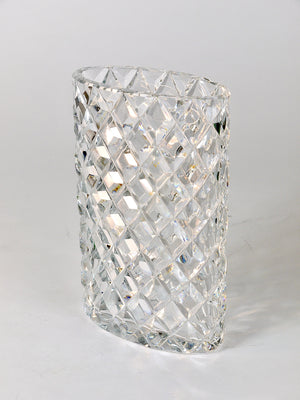 Vase en cristal à facettes étincelant par Claus Josef Riedel, Autriche, années 1970