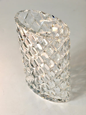 Vase en cristal à facettes étincelant par Claus Josef Riedel, Autriche, années 1970