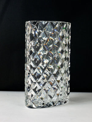 Vase en cristal à facettes étincelant par Claus Josef Riedel, Autriche, années 1970