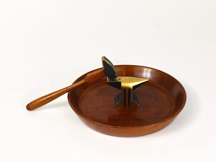 Midcentury Nut Cracker Bowl, Hammer & Anvil by Richard Rohac, Austria, 1950s