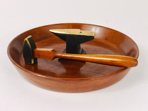 Bol casse-noix, marteau & enclume Mid-Century par Richard Rohac, Autriche, années 1950