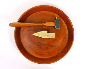 Bol casse-noix, marteau & enclume Mid-Century par Richard Rohac, Autriche, années 1950