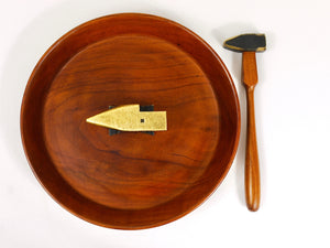 Bol casse-noix, marteau & enclume Mid-Century par Richard Rohac, Autriche, années 1950
