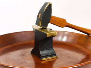 Bol casse-noix, marteau & enclume Mid-Century par Richard Rohac, Autriche, années 1950