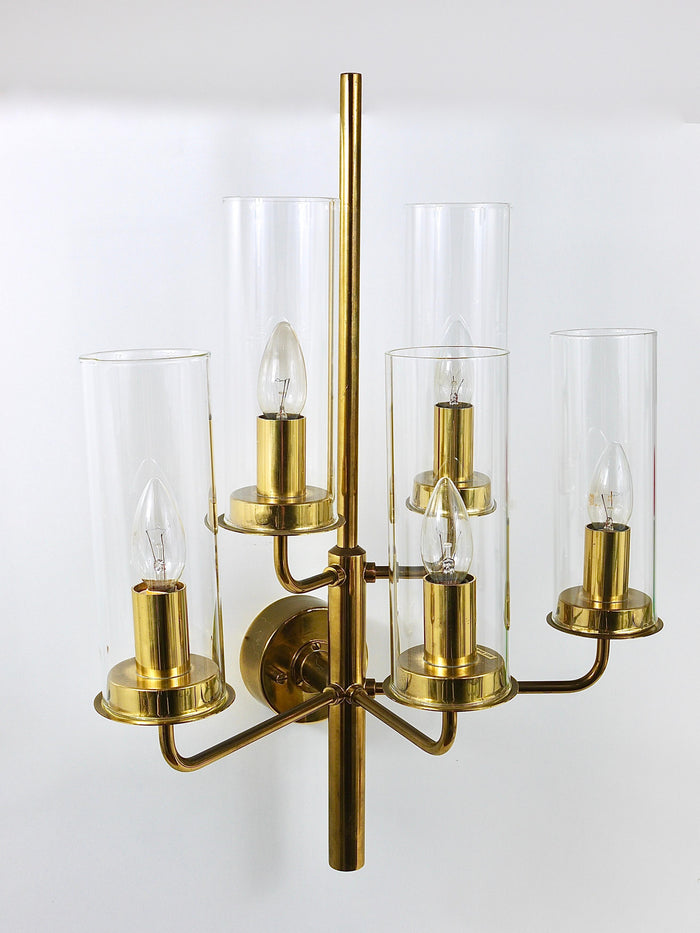 Hans-Agne Jakobsson Sonata Midcentury 5-Armed Sconce Wall Light, Markaryd, 1960