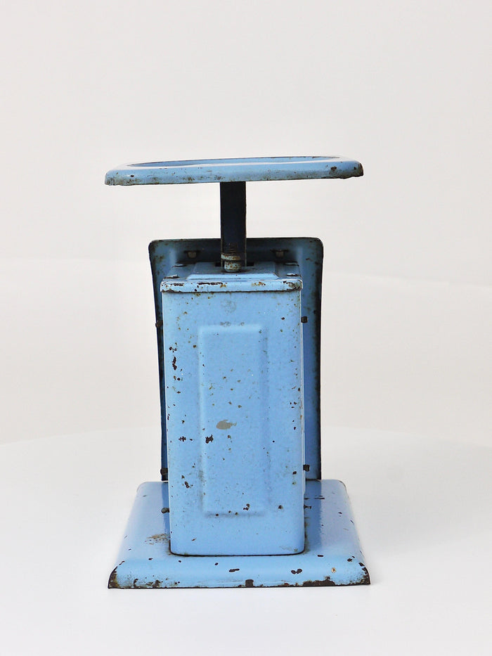 Decorative Blue Marianne Brandt Avantgarde Bauhaus Letter Scale, 1930s, Germany