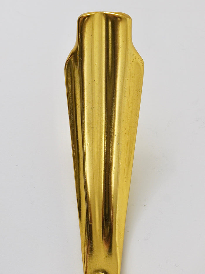 Up to Five Golden Hollywood Regency Wall Coat Hooks, Italy, 1970s
