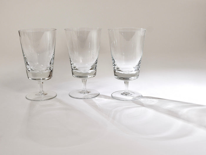 Oswald Haerdtl Set of Six Mid-Century Crystal Wine Glasses, Austria, 1950s